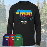 Moab Utah Funny Mountain Hiking Camping Adventure Bear Pattern Vintage Gift Shirt