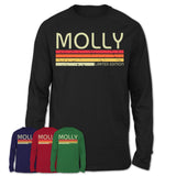 Molly Gift Custom Name Retro Vintage Birthday T-Shirt