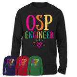 Osp Engineer Rainbow Lettering Heart Shirt, Employee Appreciation Gifts