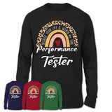 Performance Tester Because Your Life Worth My Time Rainbow T-Shirt