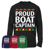 Proud Boat Captain Africa Pride Black History Month T-Shirt