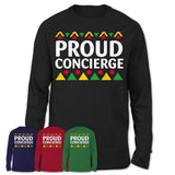 Proud Concierge Africa Pride Black History Month T-Shirt