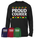 Proud Courier Africa Pride Black History Month T-Shirt