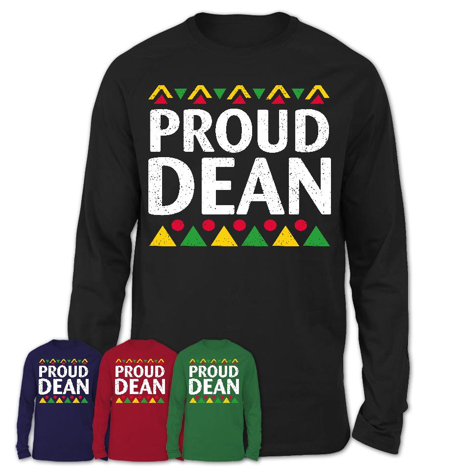 Proud Dean Africa Pride Black History Month T-Shirt