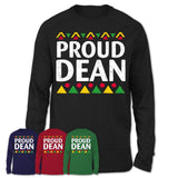 Proud Dean Africa Pride Black History Month T-Shirt