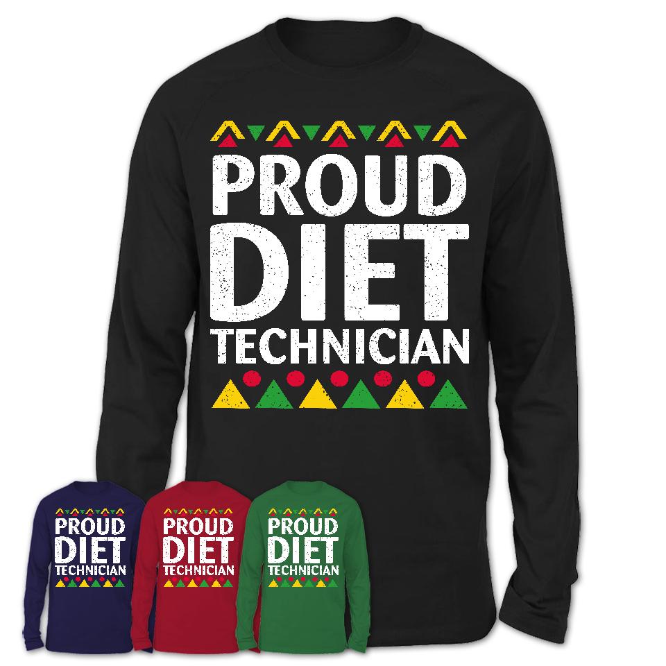 Proud Diet Technician Africa Pride Black History Month T-Shirt
