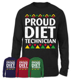 Proud Diet Technician Africa Pride Black History Month T-Shirt