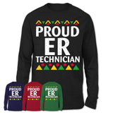Proud Er Technician Africa Pride Black History Month T-Shirt
