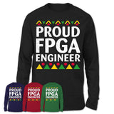 Proud Fpga Engineer Africa Pride Black History Month T-Shirt