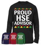 Proud Hse Advisor Africa Pride Black History Month T-Shirt