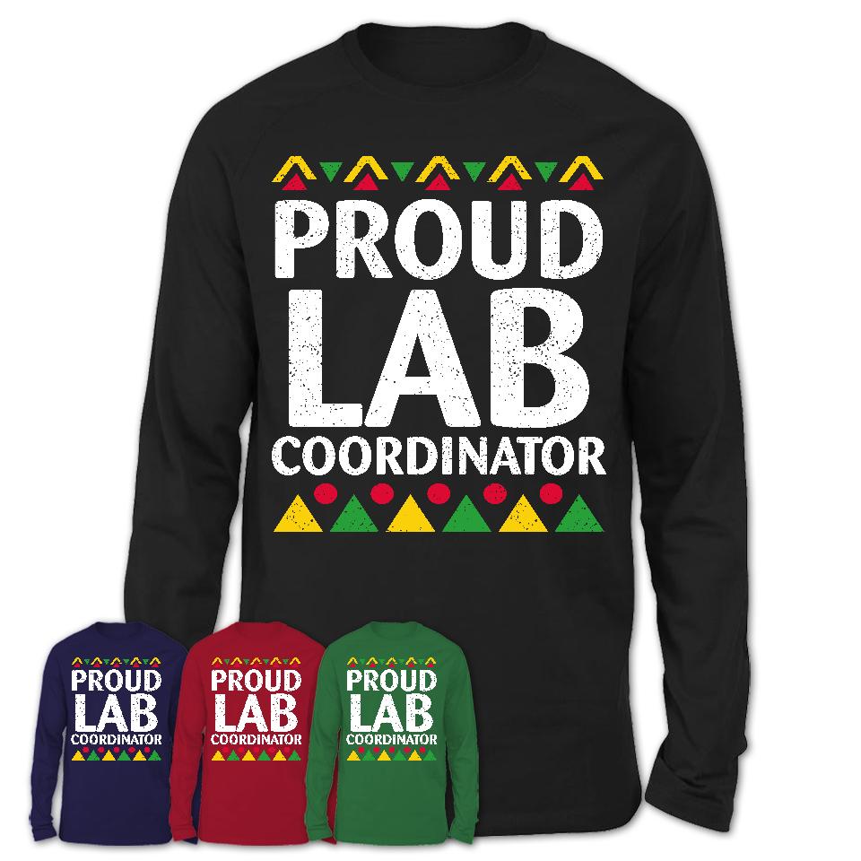 Proud Lab Coordinator Africa Pride Black History Month T-Shirt