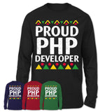 Proud Php Developer Africa Pride Black History Month T-Shirt