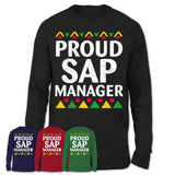 Proud Sap Manager Africa Pride Black History Month T-Shirt