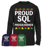 Proud Sql Programmer Africa Pride Black History Month T-Shirt