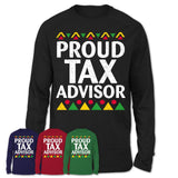 Proud Tax Advisor Africa Pride Black History Month T-Shirt