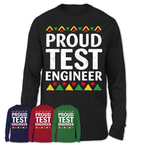 Proud Test Engineer Africa Pride Black History Month T-Shirt