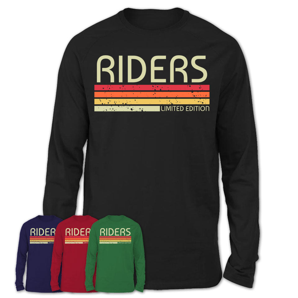 Riders Gift Custom Name Retro Vintage Birthday T-Shirt