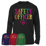 Safety Officer Rainbow Lettering Heart Shirt, Employee Appreciation Gifts