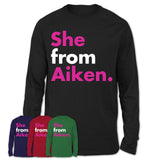 She From Aiken Shirt South Carolina State Birthday Gift For Her