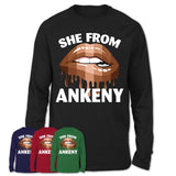 She From Ankeny Iowa T-Shirt Black Lives Matter Sexy Lips Girl Shirt