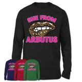 She From Arbutus Maryland Gift Cheetah Leopard Sexy Lips Shirt