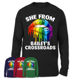 She From Bailey's Crossroads Virginia T-Shirt LGBT Pride Sexy Lips Gift Shirt
