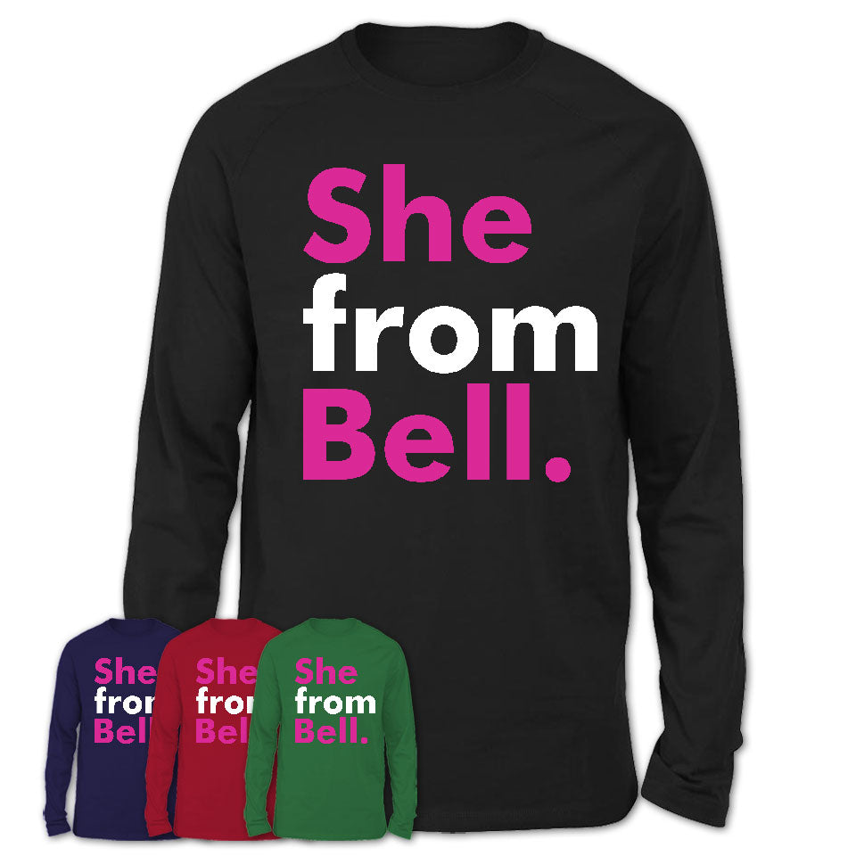She From Bell Shirt California State Birthday Gift For Her