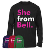 She From Bell Shirt California State Birthday Gift For Her