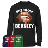 She From Berkley Michigan T-Shirt Black Lives Matter Sexy Lips Girl Shirt