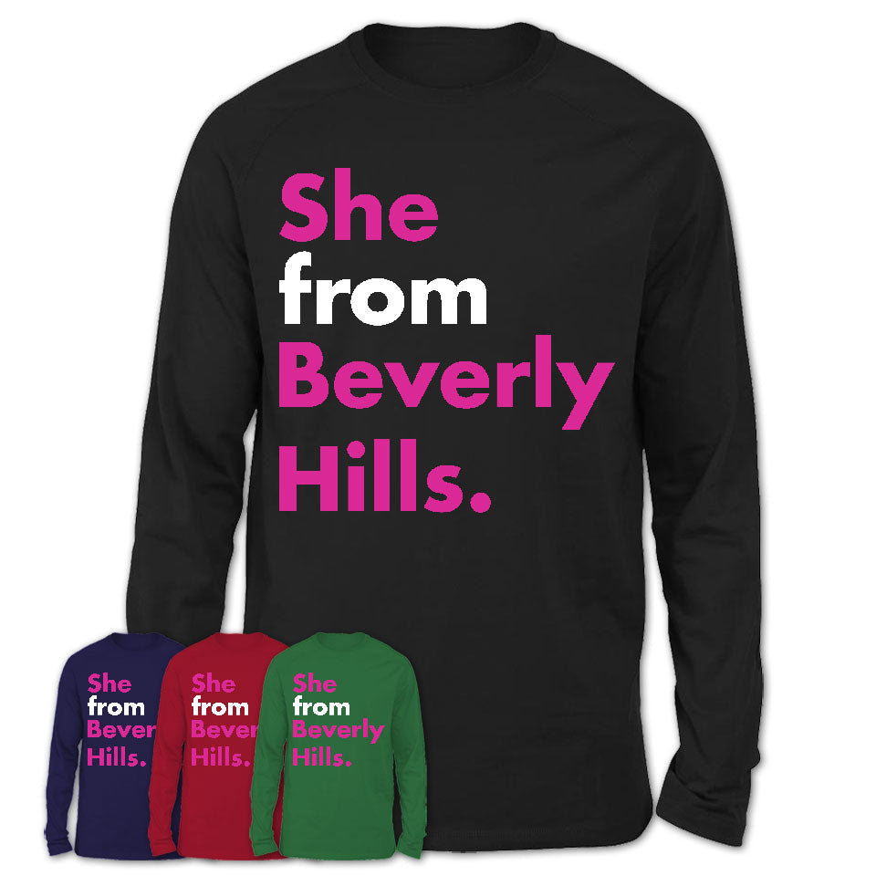 She From Beverly Hills Shirt California State Birthday Gift For Her
