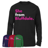 She From Bluffdale Shirt Utah State Birthday Gift For Her