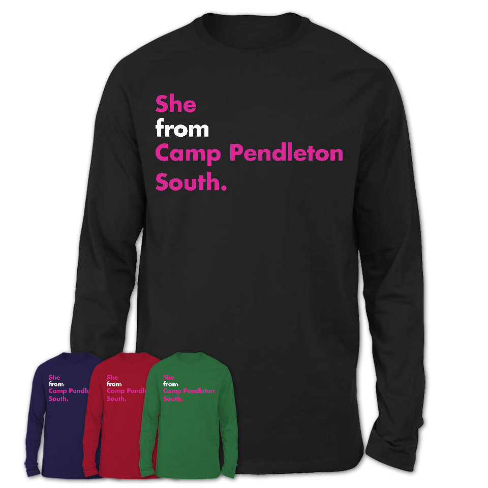 She From Camp Pendleton South Shirt California State Birthday Gift For Her