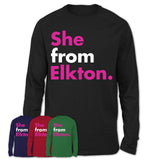 She From Elkton Shirt Maryland State Birthday Gift For Her