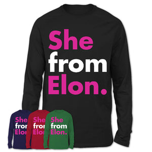 She From Elon Shirt North Carolina State Birthday Gift For Her