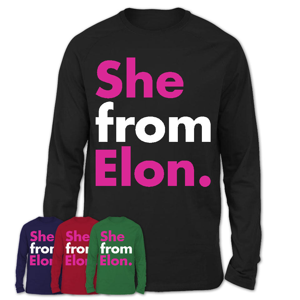 She From Elon Shirt North Carolina State Birthday Gift For Her