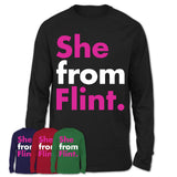 She From Flint Shirt Michigan State Birthday Gift For Her