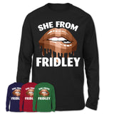 She From Fridley Minnesota T-Shirt Black Lives Matter Sexy Lips Girl Shirt