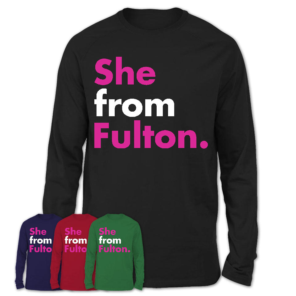 She From Fulton Shirt Missouri State Birthday Gift For Her