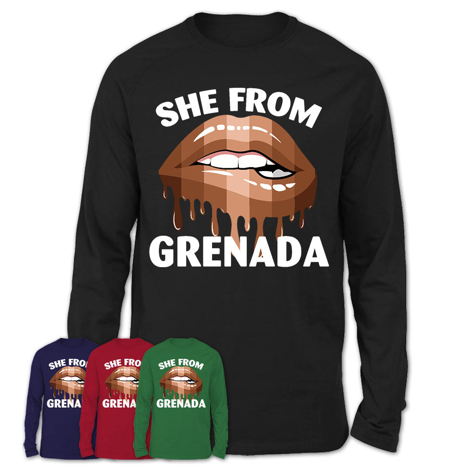She From Grenada Mississippi T-Shirt Black Lives Matter Sexy Lips Girl Shirt
