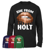 She From Holt Michigan T-Shirt Black Lives Matter Sexy Lips Girl Shirt