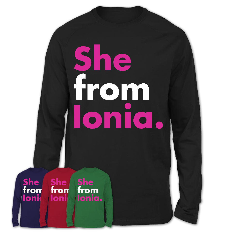 She From Ionia Shirt Michigan State Birthday Gift For Her