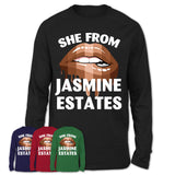 She From Jasmine Estates Florida T-Shirt Black Lives Matter Sexy Lips Girl Shirt