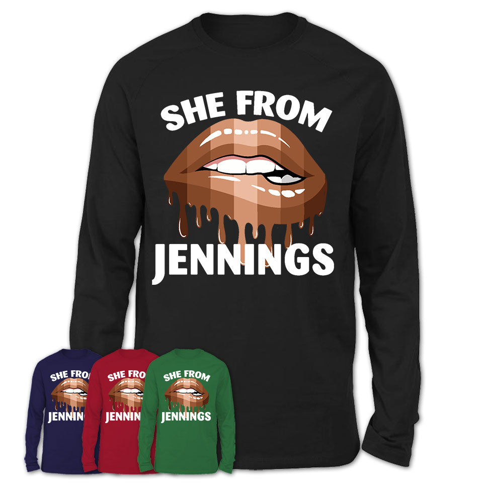 She From Jennings Missouri T-Shirt Black Lives Matter Sexy Lips Girl Shirt