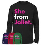 She From Joliet Shirt Illinois State Birthday Gift For Her