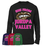 She From Jurupa Valley California Gift Cheetah Leopard Sexy Lips Shirt