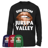 She From Jurupa Valley California T-Shirt Black Lives Matter Sexy Lips Girl Shirt