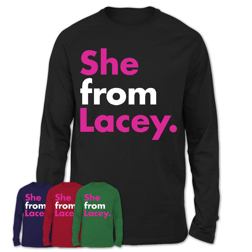 She From Lacey Shirt Washington State Birthday Gift For Her
