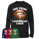 She From Lauderdale Lakes Florida T-Shirt Black Lives Matter Sexy Lips Girl Shirt