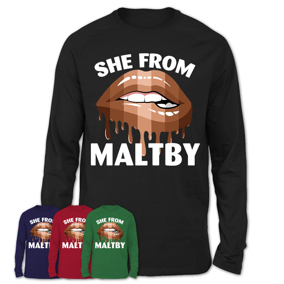 She From Maltby Washington T-Shirt Black Lives Matter Sexy Lips Girl Shirt