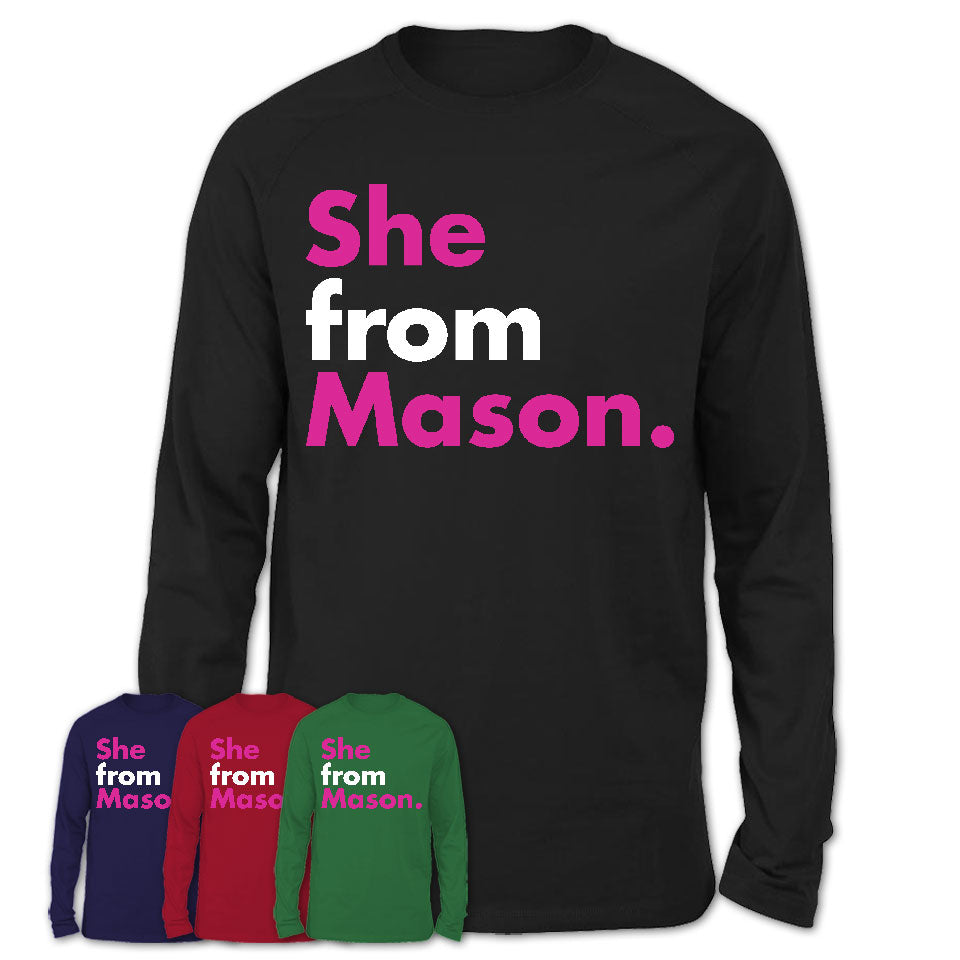 She From Mason Shirt Ohio State Birthday Gift For Her